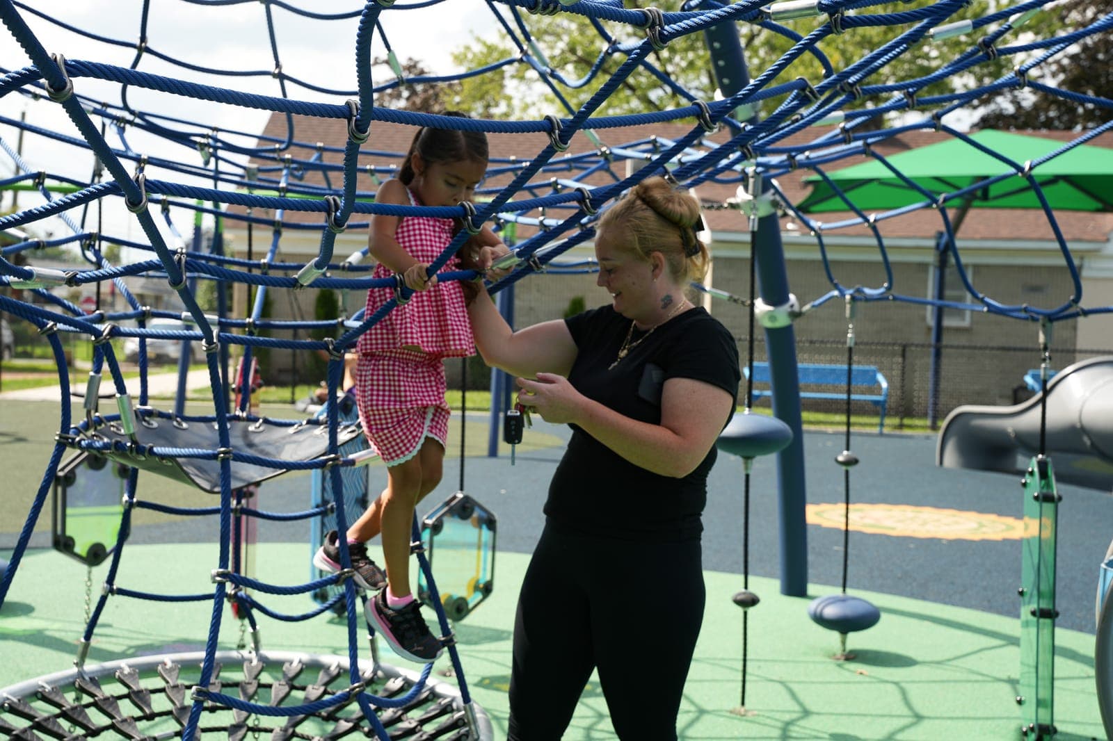 The Milkosky Park project includes Linden’s first all-inclusive playground and refurbished basketball courts.