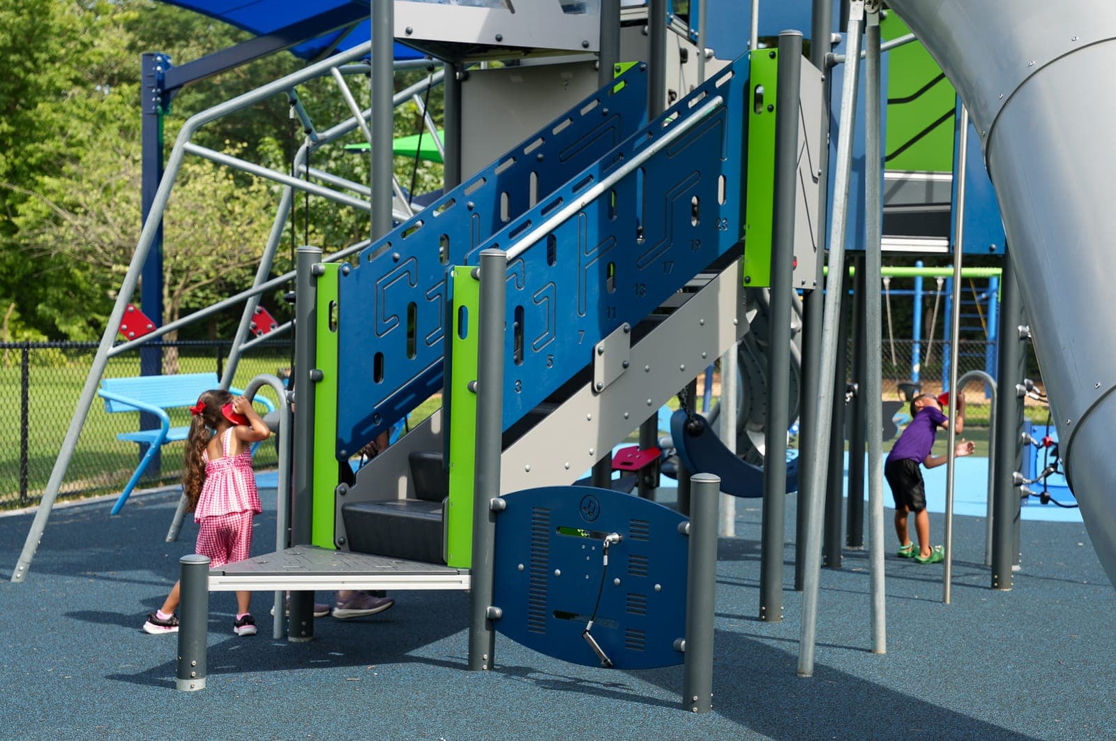 Community members gathered for the opening of Linden’s all-inclusive playground and park at Milkosky Park.