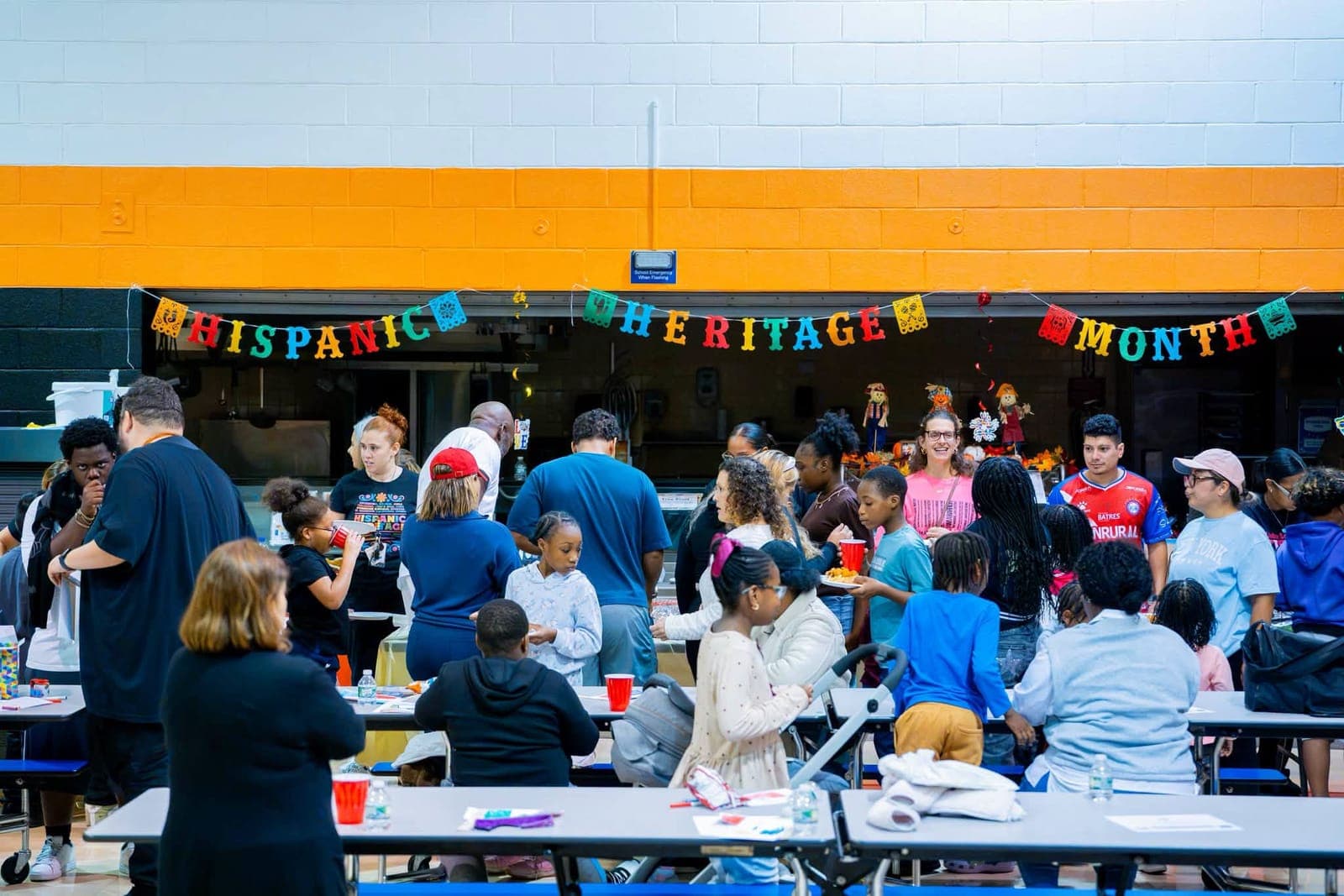 Students, families and staff celebrate Hispanic Heritage Month at School No. 4’s annual Zumba Night on Sept. 24.