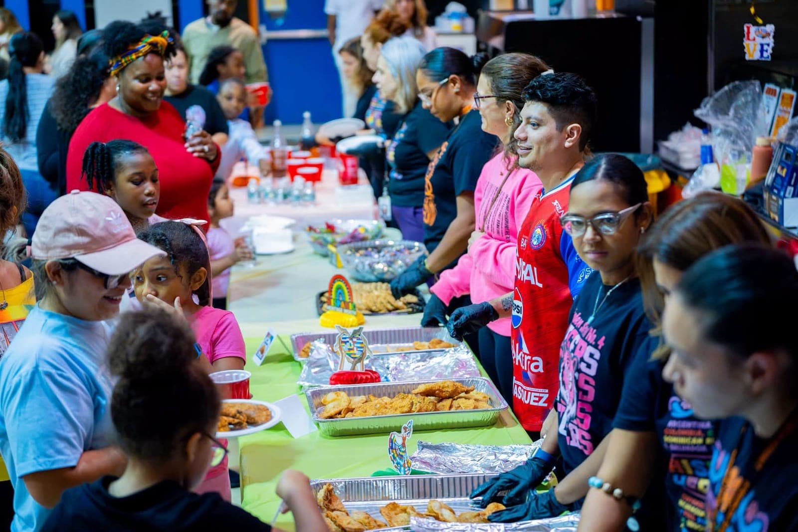 Students, families and staff celebrate Hispanic Heritage Month at School No. 4’s annual Zumba Night on Sept. 24.